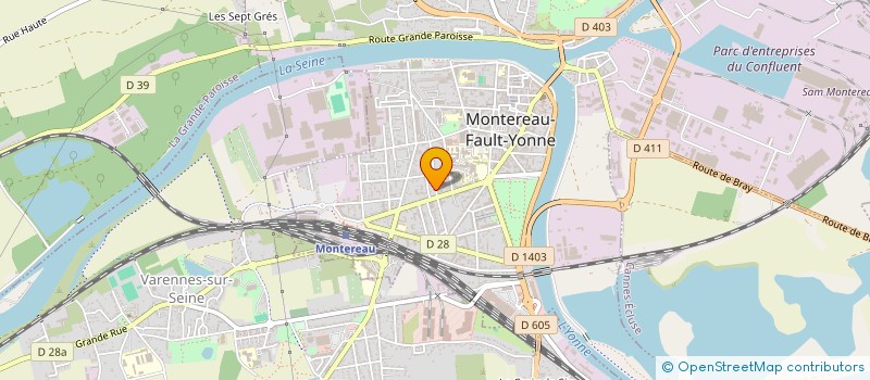 localisation de l'entreprise MADAME DELPHINE FERRE  MONTEREAU-FAULT-YONNE