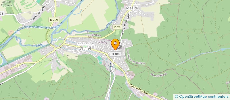 localisation de l'entreprise MADAME DELPHINE FLACHAT  FESCHES-LE-CHATEL