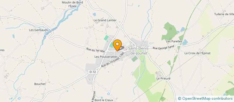localisation de l'entreprise MADAME DELPHINE FLOSSEAU à SAINT-DENIS-DE-JOUHET
