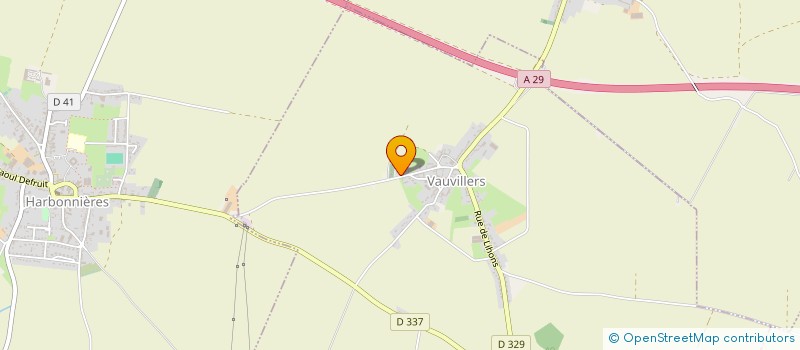 localisation de l'entreprise MADAME DELPHINE FONTAINE  VAUVILLERS