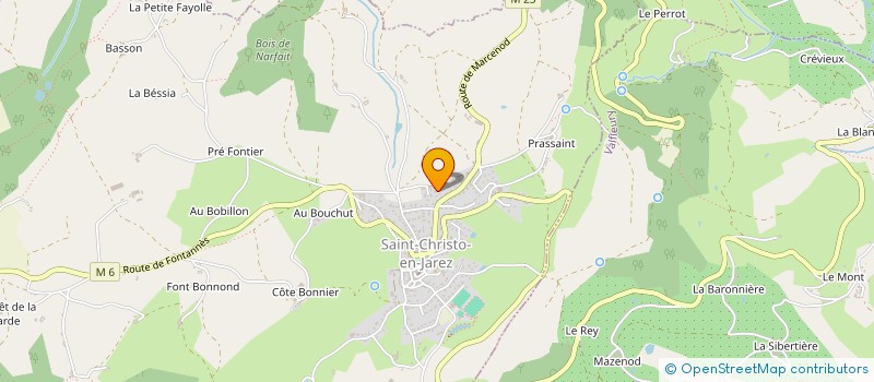 localisation de l'entreprise MADAME DELPHINE FONTANIERE  SAINT-CHRISTO-EN-JAREZ