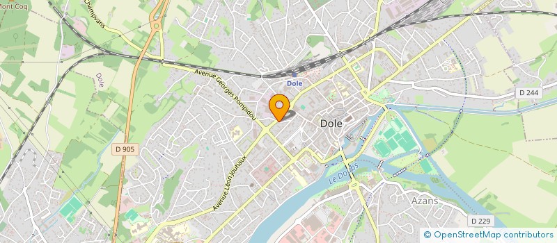 localisation de l'entreprise MADAME DELPHINE FOURCHOTTE à DOLE
