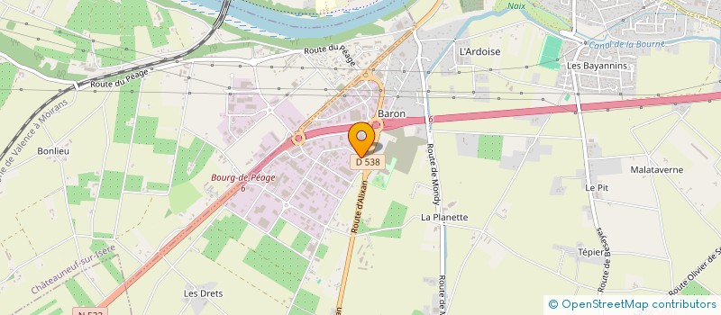 localisation de l'entreprise MADAME DELPHINE FRANDON MOTTET à BOURG-DE-PEAGE