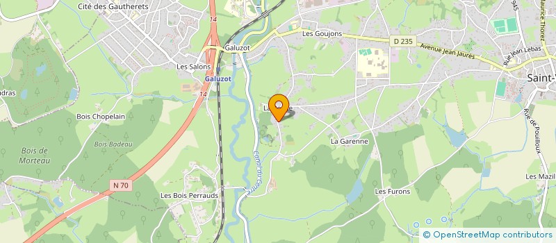 localisation de l'entreprise MADAME DELPHINE FRAYSSE  SAINT-VALLIER