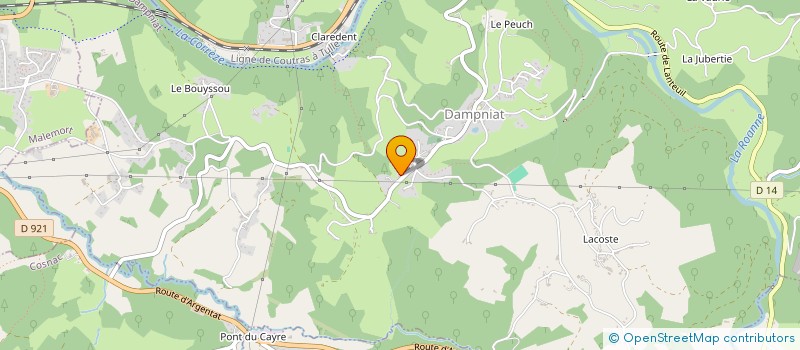 localisation de l'entreprise MADAME DELPHINE GADAUD  DAMPNIAT