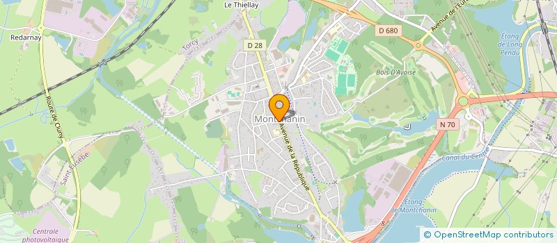 localisation de l'entreprise MADAME DELPHINE GANDREY  MONTCHANIN