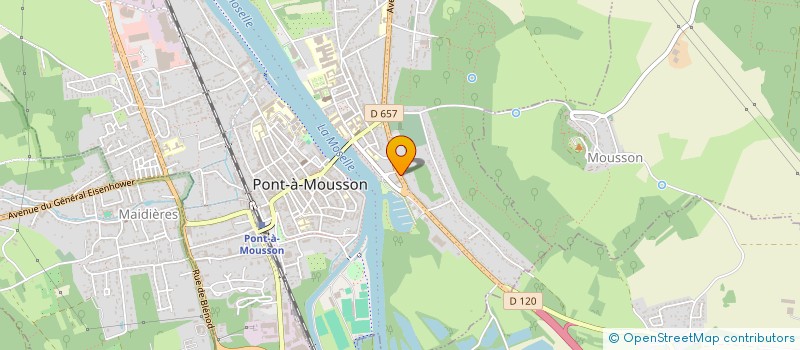 localisation de l'entreprise MADAME DELPHINE GARNON  PONT-A-MOUSSON