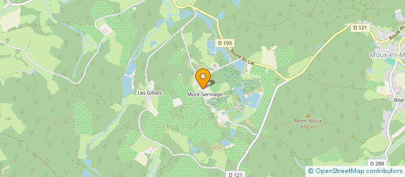 localisation de l'entreprise MADAME DELPHINE GAUTTIER  MOUX-EN-MORVAN