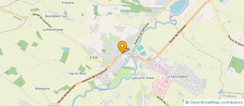 localisation de l'entreprise MADAME DELPHINE GELIS à LOMBEZ