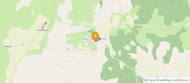 localisation de l'entreprise MADAME DELPHINE GELY  MAS-SAINT-CHELY