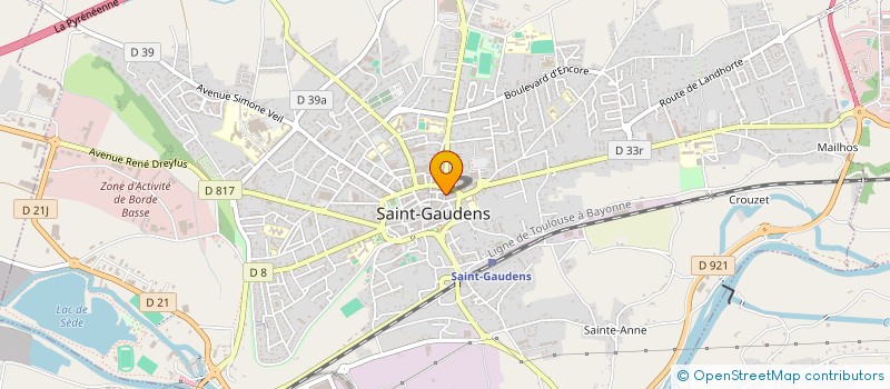 localisation de l'entreprise MADAME DELPHINE GERARD à SAINT-GAUDENS