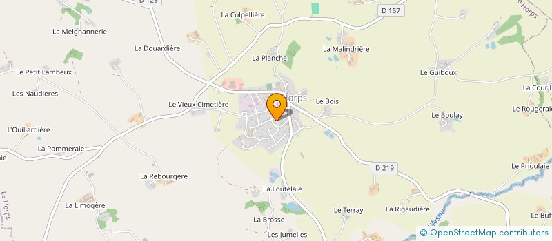 localisation de l'entreprise MADAME DELPHINE GERVAISE  LE HORPS