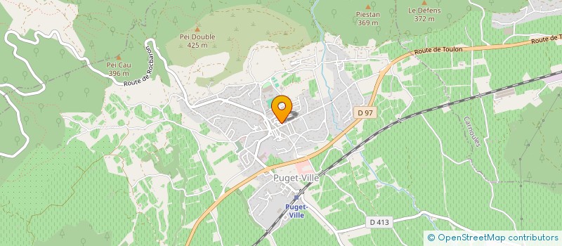 localisation de l'entreprise MADAME DELPHINE GHIGO  PUGET-VILLE