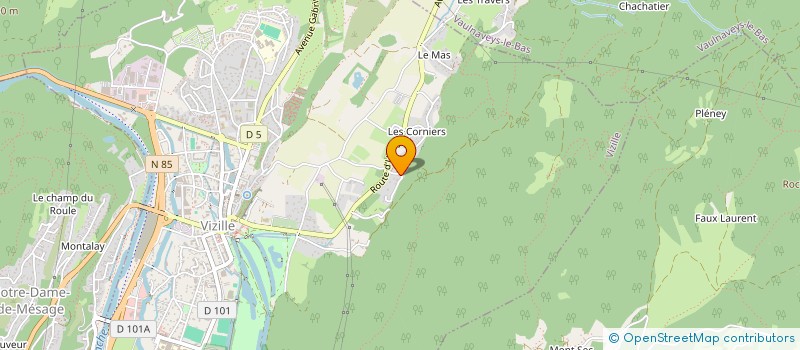 localisation de l'entreprise MADAME DELPHINE GIANDORIGGIO  VIZILLE