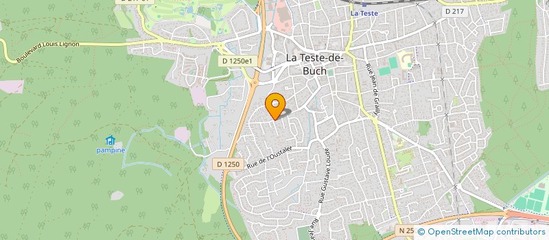 localisation de l'entreprise MADAME DELPHINE GIANNI à LA TESTE DE BUCH
