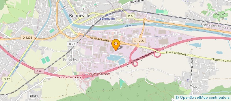 localisation de l'entreprise MADAME DELPHINE GIGON  BONNEVILLE