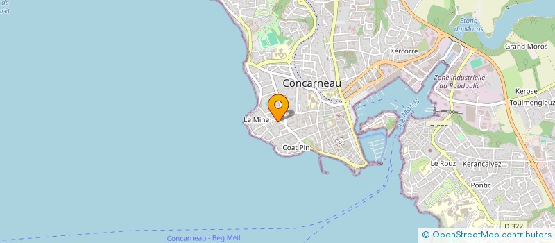 localisation de l'entreprise MADAME DELPHINE GILBERT à CONCARNEAU