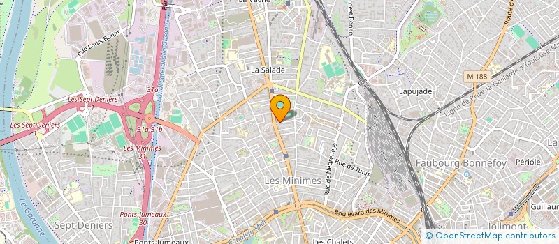 localisation de l'entreprise MADAME DELPHINE GINESTE  TOULOUSE