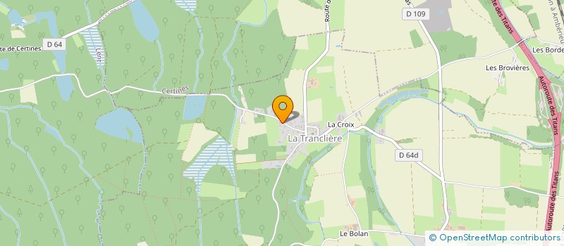 localisation de l'entreprise MADAME DELPHINE GINET  LA TRANCLIERE