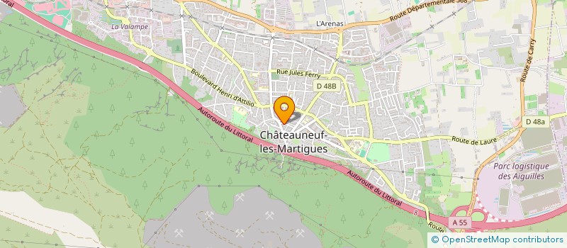 localisation de l'entreprise MADAME DELPHINE GIORDANO à CHATEAUNEUF-LES-MARTIGUES