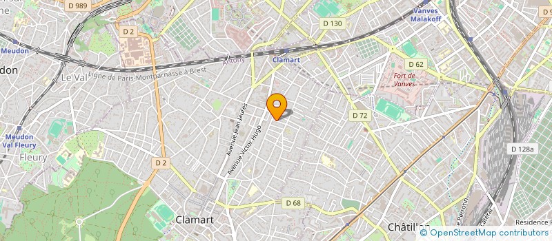 localisation de l'entreprise MADAME DELPHINE GIRARD à CLAMART