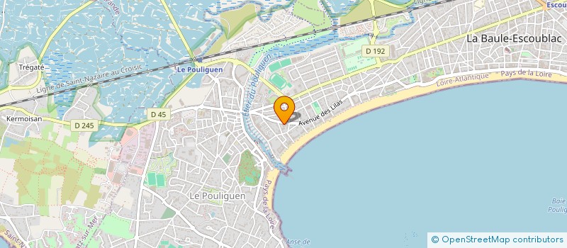 localisation de l'entreprise MADAME DELPHINE GIRIN à LA BAULE-ESCOUBLAC