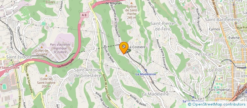 localisation de l'entreprise MADAME DELPHINE GIULIAN à NICE