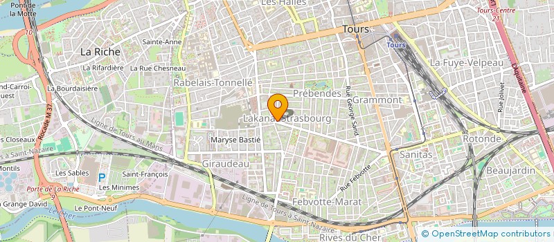 localisation de l'entreprise MADAME DELPHINE GLACHET  TOURS