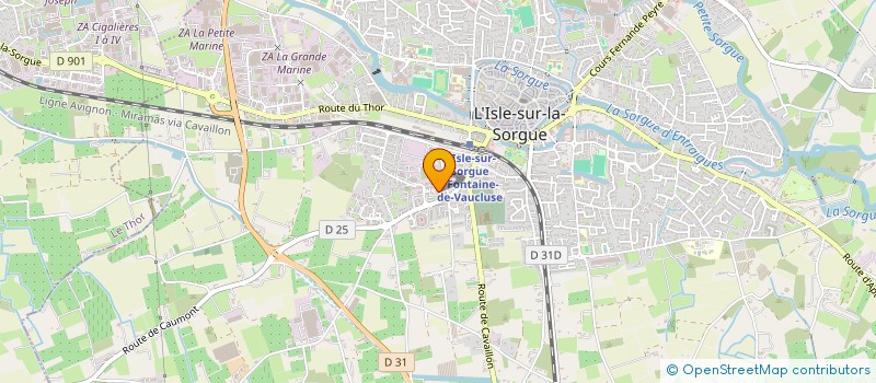 localisation de l'entreprise MADAME DELPHINE GOSSET  L'ISLE-SUR-LA-SORGUE