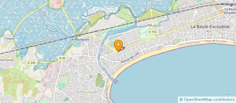 localisation de l'entreprise MADAME DELPHINE GOURIOU  LA BAULE-ESCOUBLAC