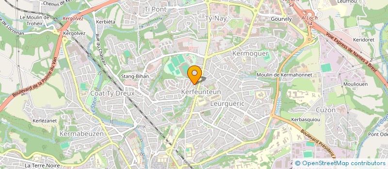 localisation de l'entreprise MADAME DELPHINE GOUTEUX à QUIMPER