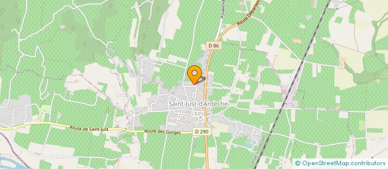 localisation de l'entreprise MADAME DELPHINE GOZLAN  SAINT-JUST-D'ARDECHE