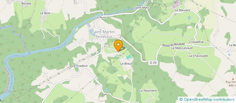 localisation de l'entreprise MADAME DELPHINE GRAND à SAINT-MAURICE-LA-SOUTERRAINE