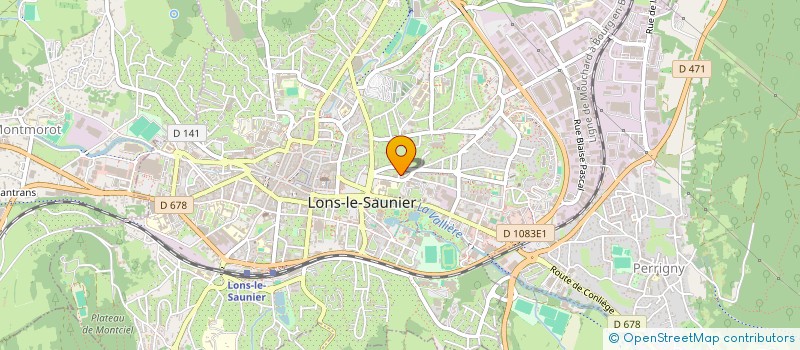 localisation de l'entreprise MADAME DELPHINE GRANDJACQUES à LONS-LE-SAUNIER