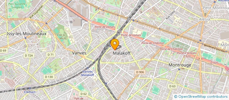 localisation de l'entreprise MADAME DELPHINE GRANGER  MALAKOFF