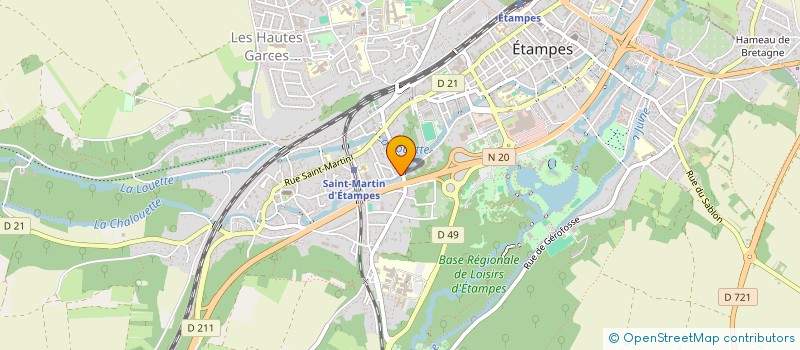 localisation de l'entreprise MADAME DELPHINE GRENIER à ETAMPES