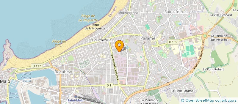 localisation de l'entreprise MADAME DELPHINE GRIVAUX  SAINT-MALO