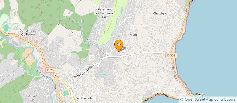 localisation de l'entreprise MADAME DELPHINE GROLEAS à SAINTE-MAXIME
