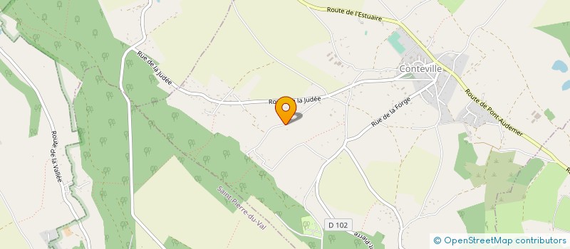 localisation de l'entreprise MADAME DELPHINE GRUYER  CONTEVILLE