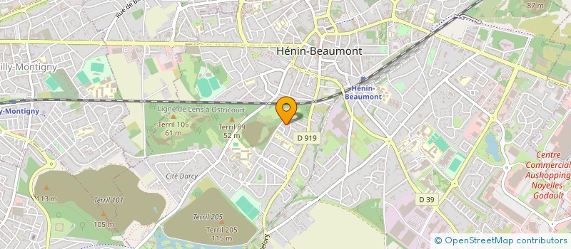 localisation de l'entreprise MADAME DELPHINE GUICHAUX à HENIN-BEAUMONT