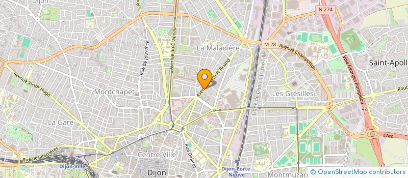 localisation de l'entreprise MADAME DELPHINE GUIDOT à DIJON