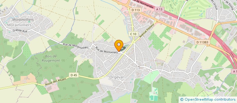 localisation de l'entreprise MADAME DELPHINE GUILLAUME  ORGEVAL