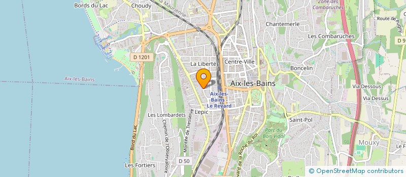 localisation de l'entreprise MADAME DELPHINE GUILLIER  AIX-LES-BAINS