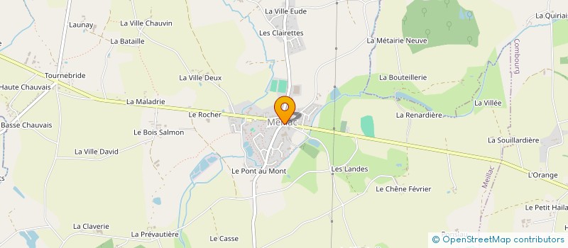 localisation de l'entreprise MADAME DELPHINE GUILVARD BEZIADE  MEILLAC