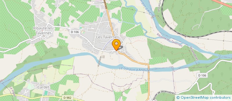 localisation de l'entreprise MADAME DELPHINE GUIN à RIBAUTE-LES-TAVERNES