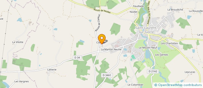 localisation de l'entreprise MADAME DELPHINE GUIRAUDOU  SAINT-LAURENT-SUR-GORRE