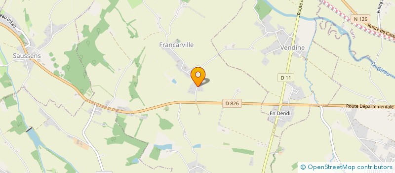 localisation de l'entreprise MADAME DELPHINE GUITARD  FRANCARVILLE