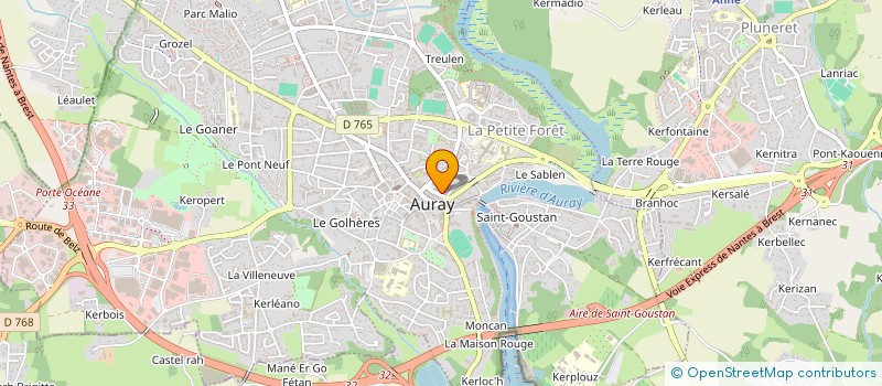 localisation de l'entreprise MADAME DELPHINE HALLIER à AURAY