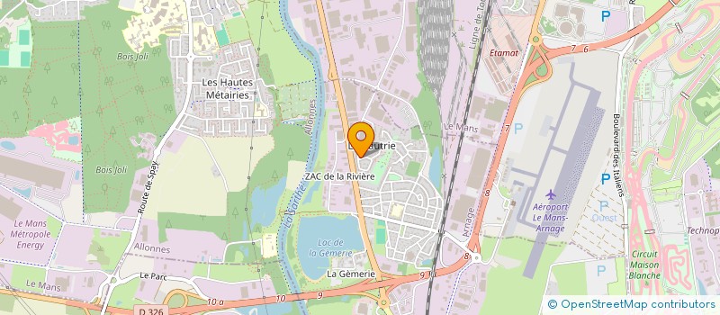 localisation de l'entreprise MADAME DELPHINE HAUCHERE  ARNAGE