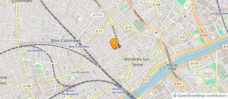 localisation de l'entreprise MADAME DELPHINE HAUGUEL à ASNIERES-SUR-SEINE